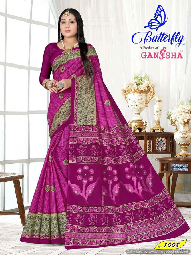 Butterfly Vol 1 By Ganesha Daily Wear Cotton Printed Saree Wholesale Price In Surat